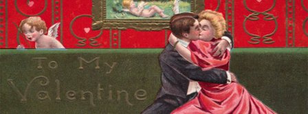 Valentine Day Kiss Facebook Covers